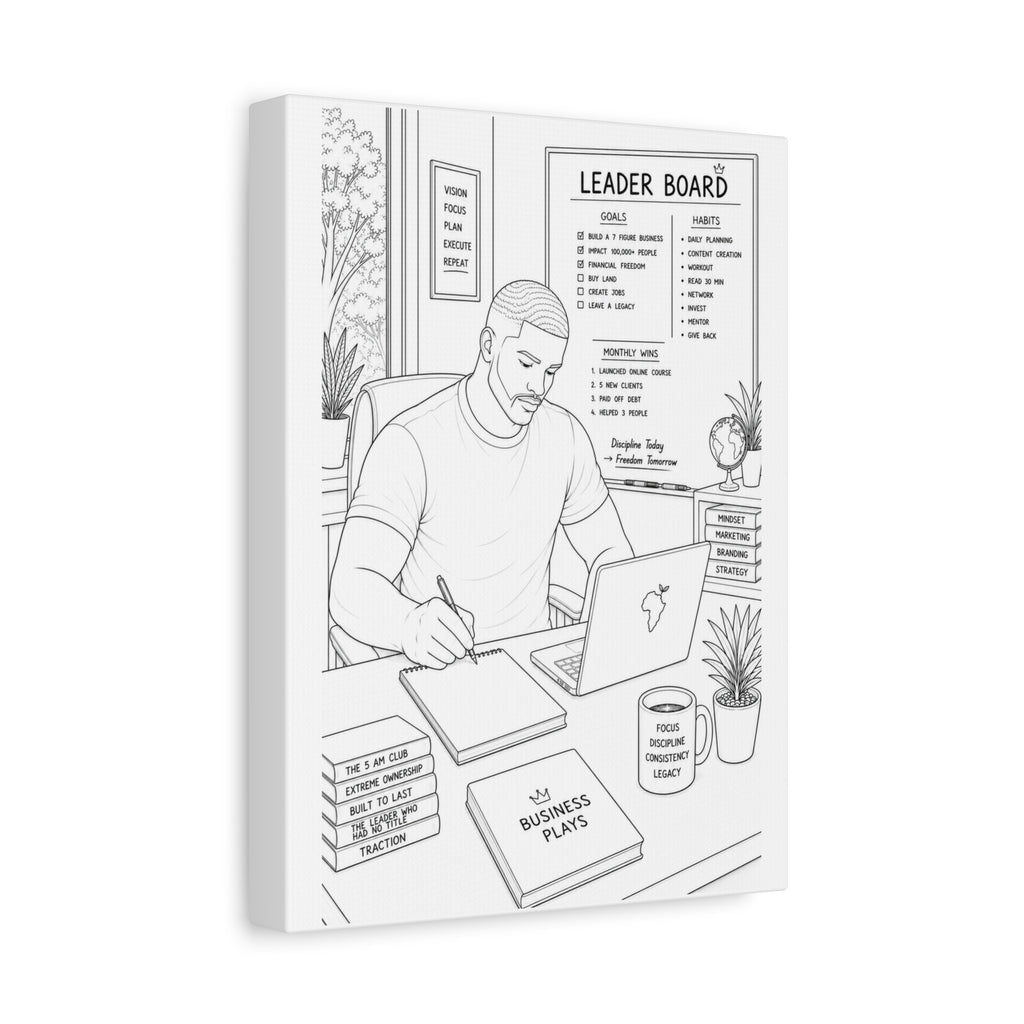 Blueprints & Big Dreams (Fade) | Paint & Sip Canvas