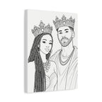 Crowned Together (Braids/Fade) | Paint & Sip Canvas