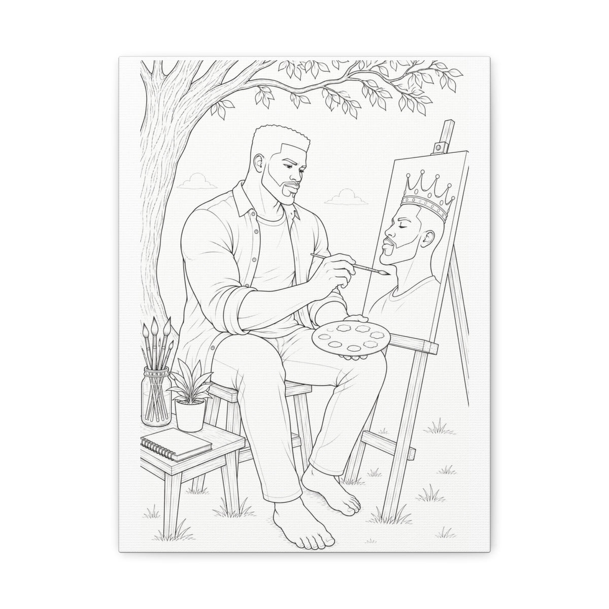 The Artist's Retreat (Box Taper) | Paint & Sip Canvas