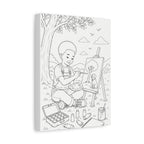 Little Sprout Artist (Boy, Afro)| Paint Canvas