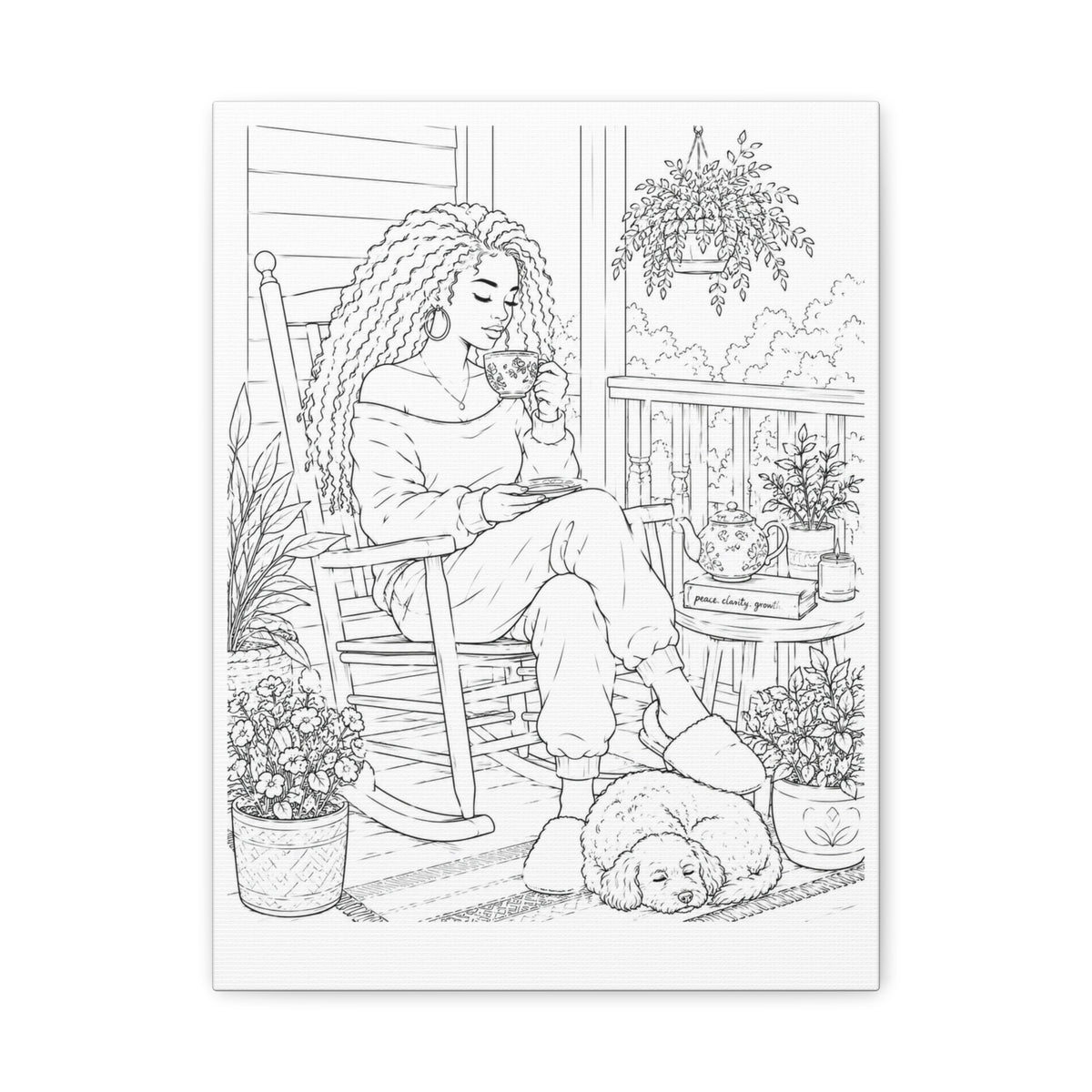 Morning on the Porch (Side Part) | Paint & Sip Canvas