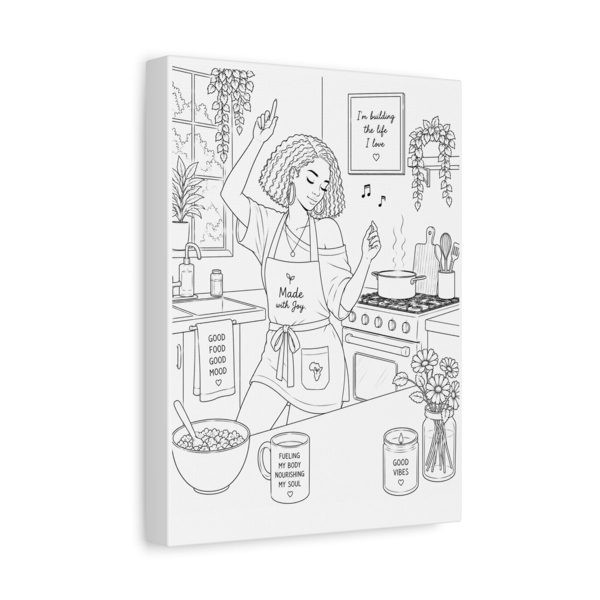 Good Vibes in the Kitchen (Bob) | Paint & Sip Canvas