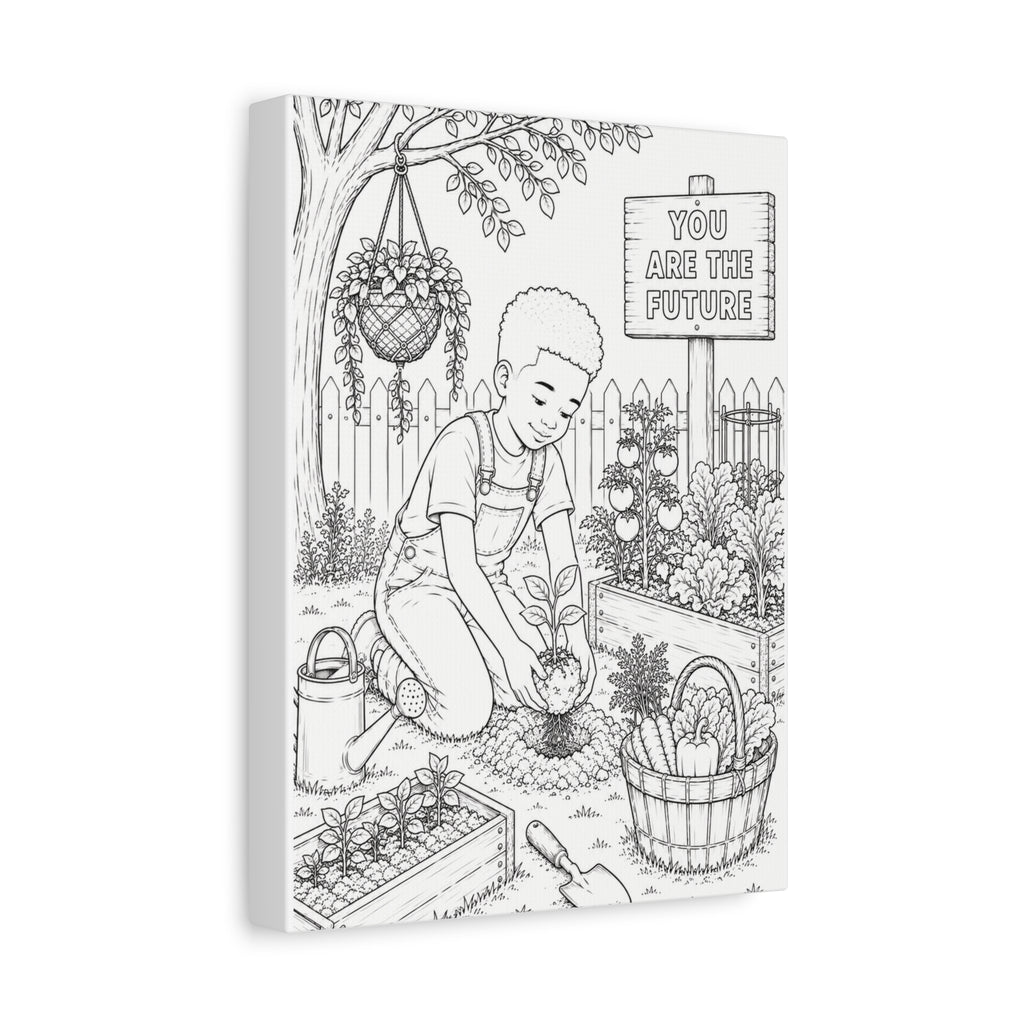 Growing Little Dreams (Boy, Taper) | Paint Canvas