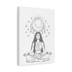 Moonlight Stillness (Braids) | Paint & Sip Canvas
