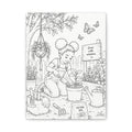 Growing Little Dreams (Girl, Afro Puffs) | Paint Canvas