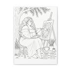 Artist Under the Tree (Side Part Plus) | Paint & Sip Canvas