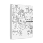 Good Vibes in the Kitchen (Curly Long) | Paint & Sip Canvas
