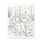 Big World, Little Explorer (Boy, Taper) | Paint Canvas