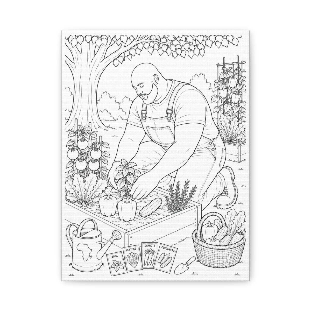 Growing Something Great (Bald Plus) | Paint & Sip Canvas
