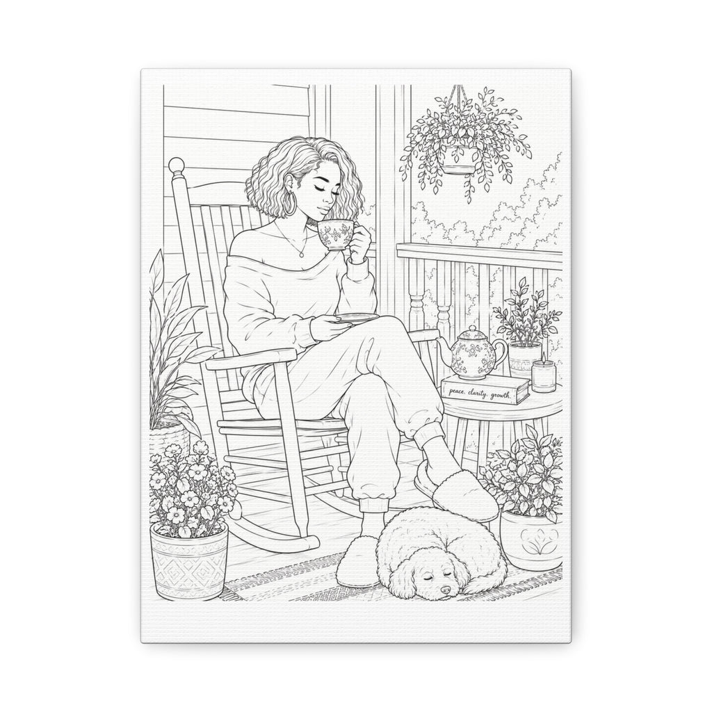 Morning on the Porch (Bob) | Paint & Sip Canvas