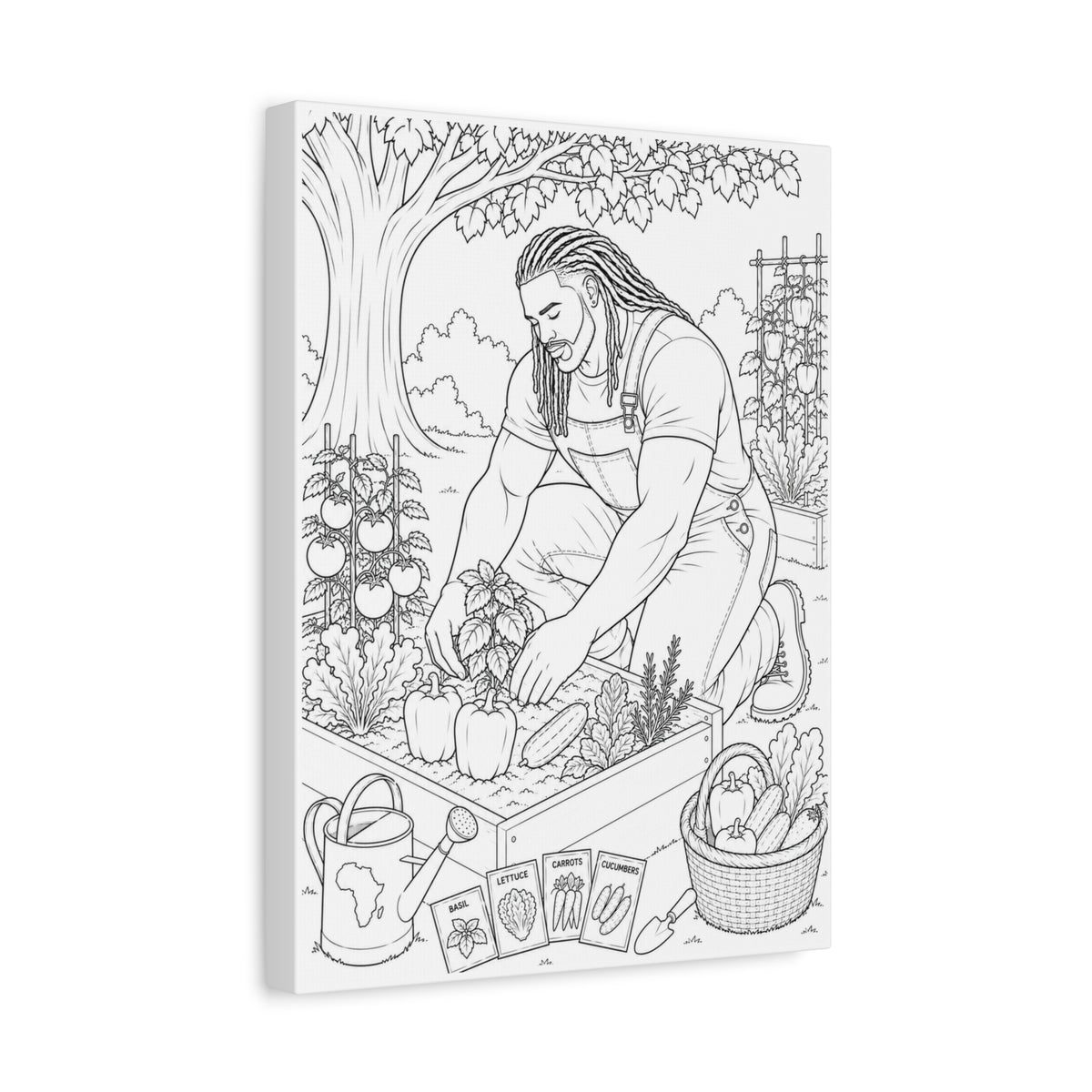 Growing Something Great (Locs) | Paint & Sip Canvas