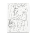 The Artist's Retreat (Locs) | Paint & Sip Canvas