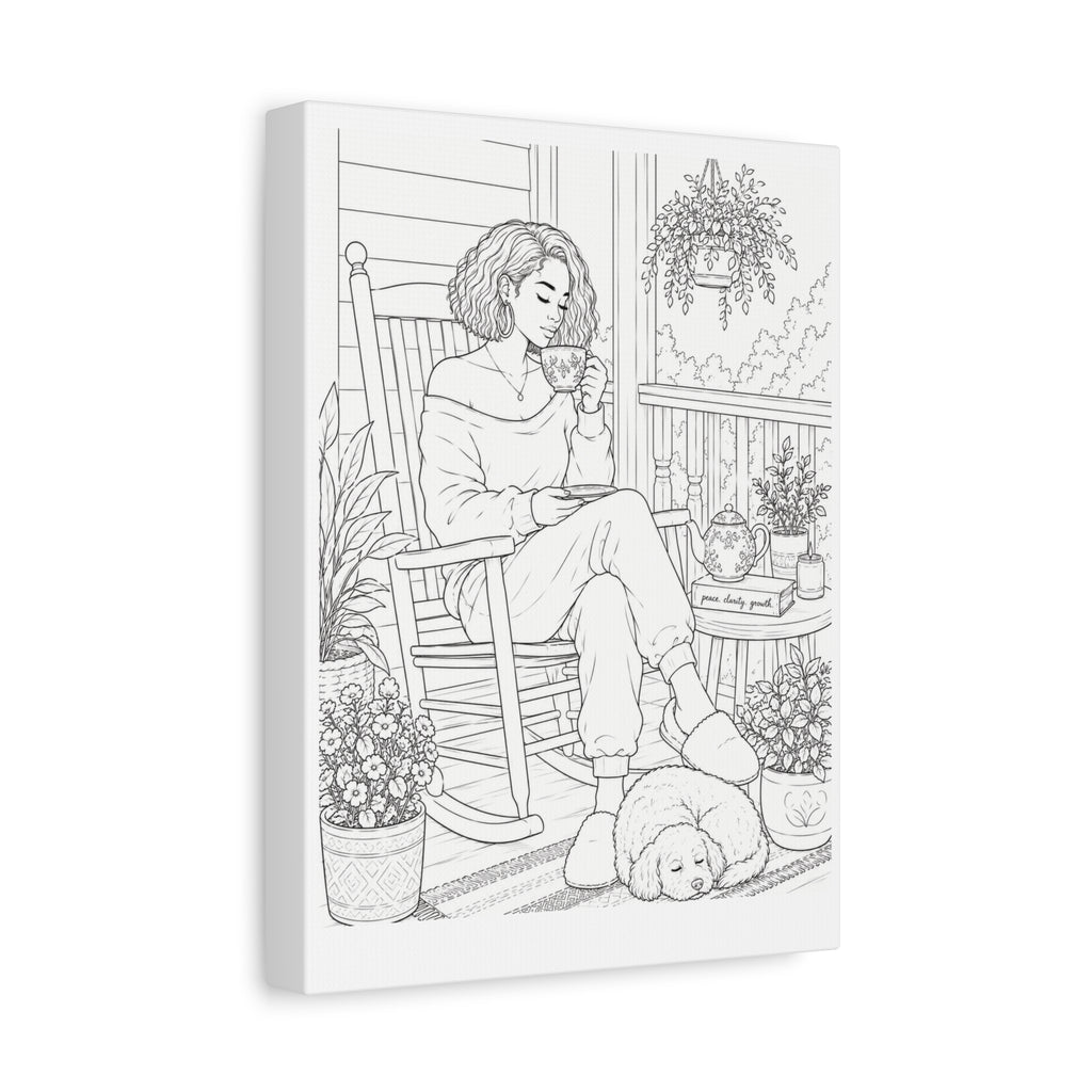 Morning on the Porch (Bob) | Paint & Sip Canvas