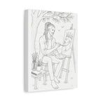 The Artist's Retreat (Locs) | Paint & Sip Canvas
