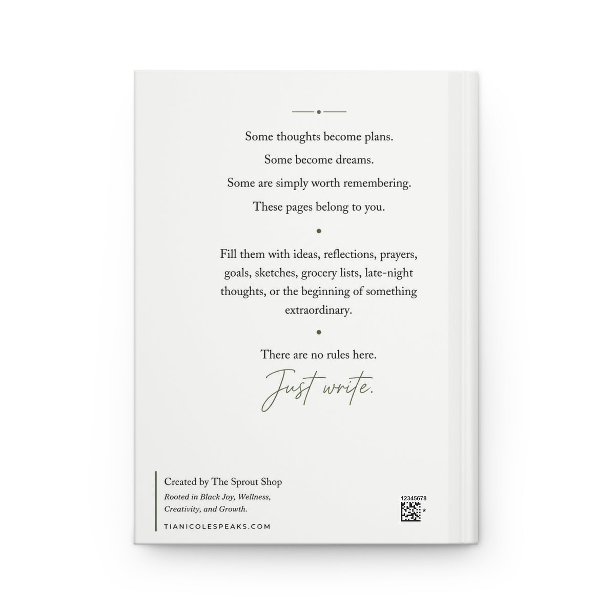 Random Thoughts Hardcover Journal Matte