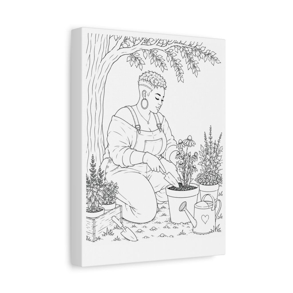 Peaceful Garden (Pixie Plus) | Paint & Sip Canvas