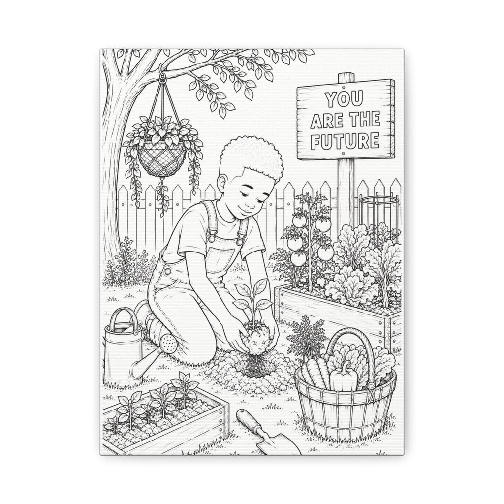 Growing Little Dreams (Boy, Taper) | Paint Canvas