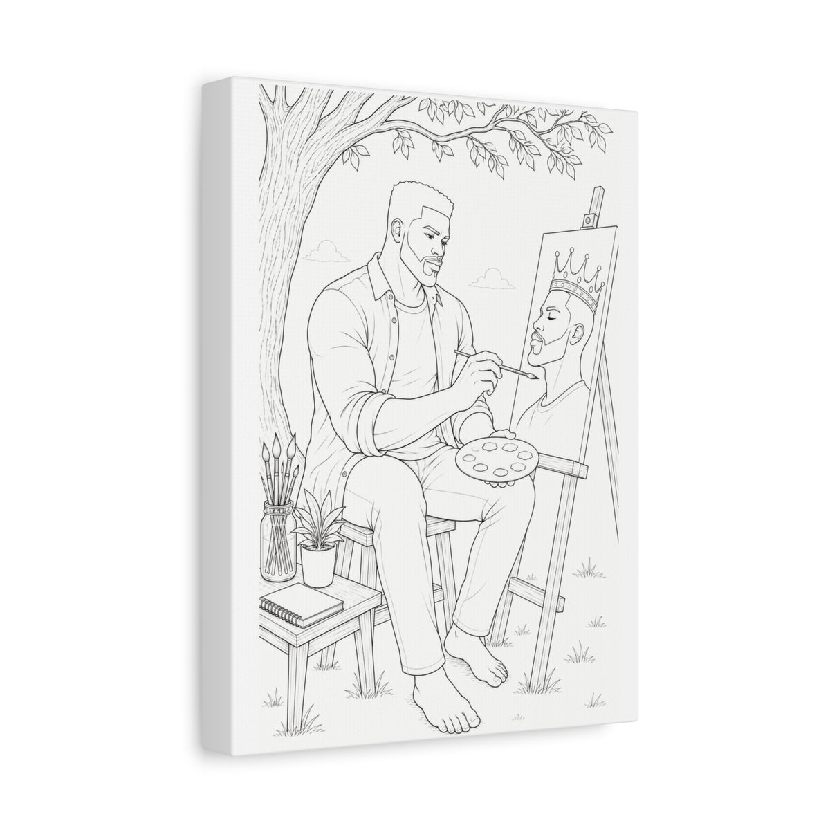 The Artist's Retreat (Box Taper) | Paint & Sip Canvas