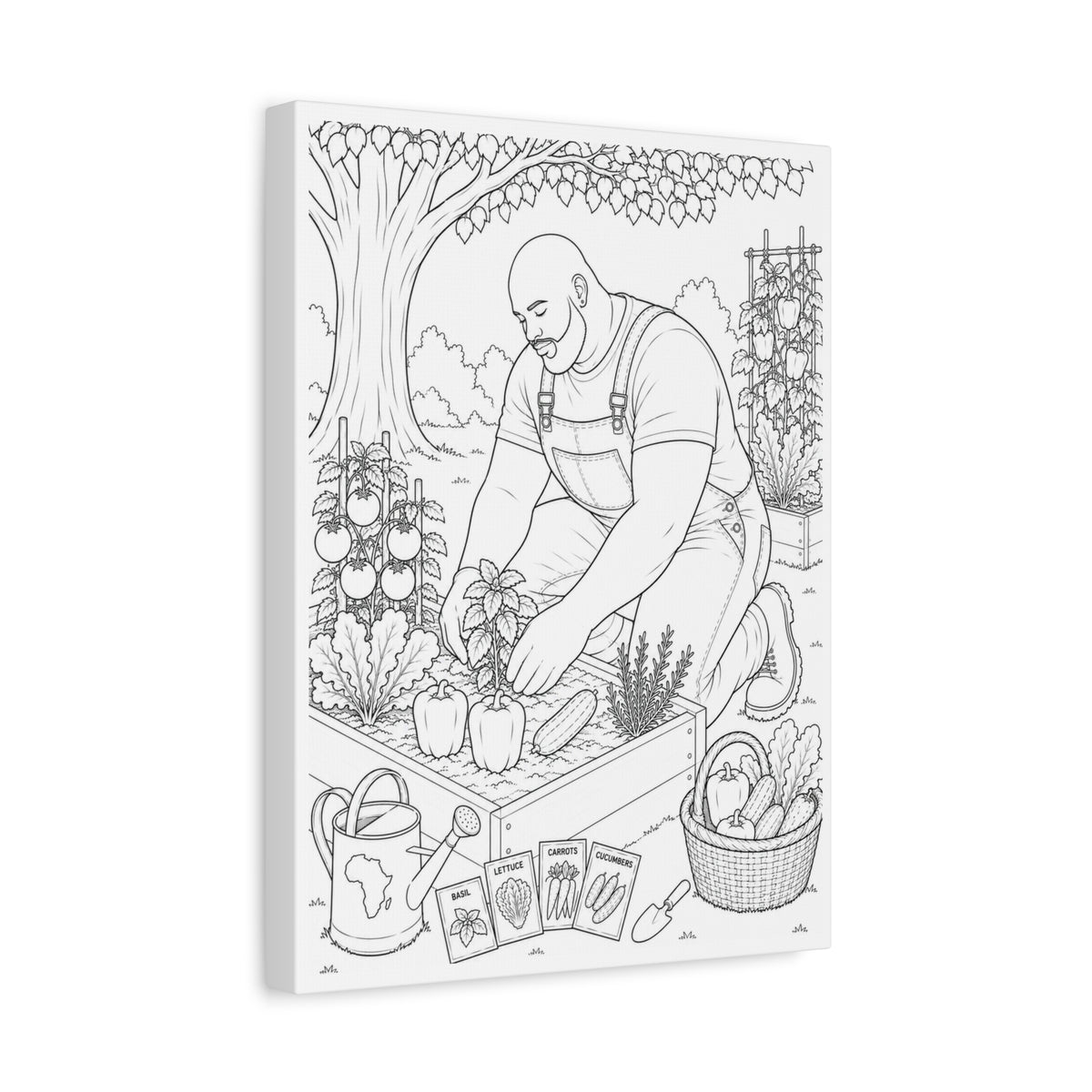 Growing Something Great (Bald Plus) | Paint & Sip Canvas