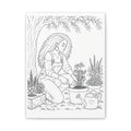 Peaceful Garden (Side Part) | Paint & Sip Canvas