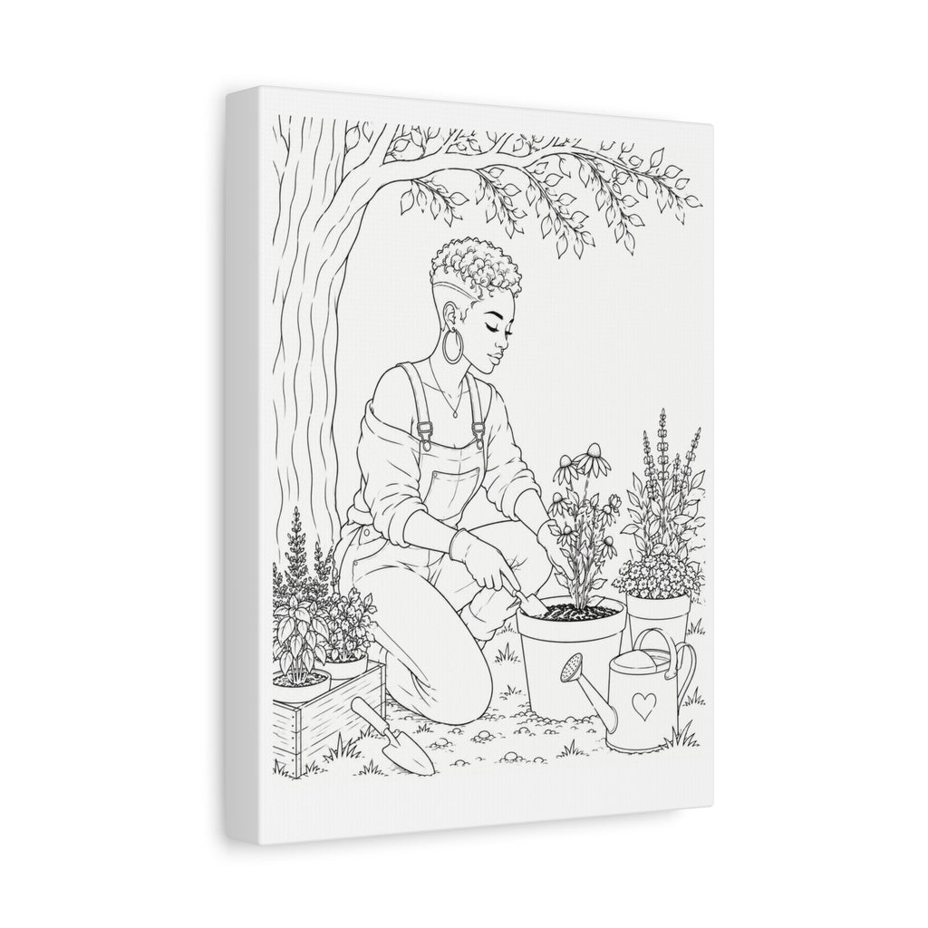 Peaceful Garden (Pixie) | Paint & Sip Canvas