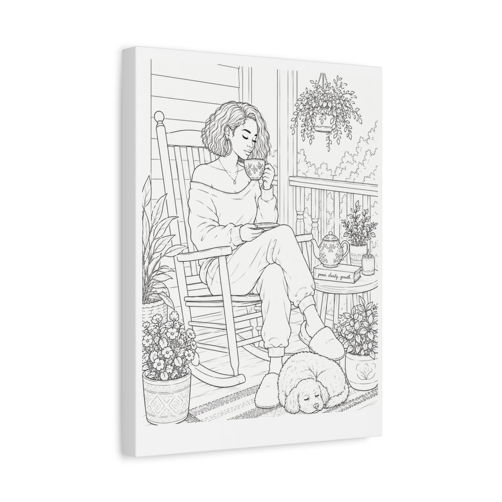 Morning on the Porch (Bob) | Paint & Sip Canvas