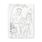 The Artist's Retreat (Curly Top) | Paint & Sip Canvas