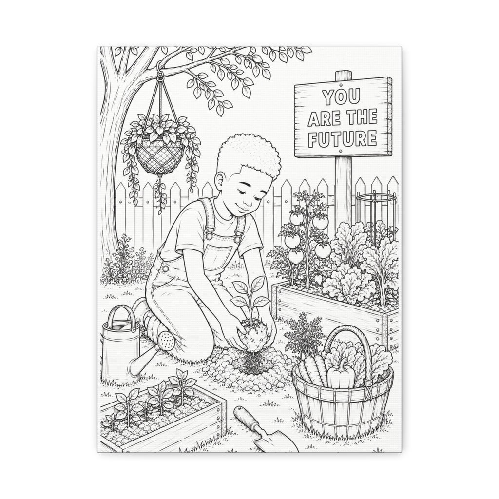 Growing Little Dreams (Boy, Taper) | Paint Canvas