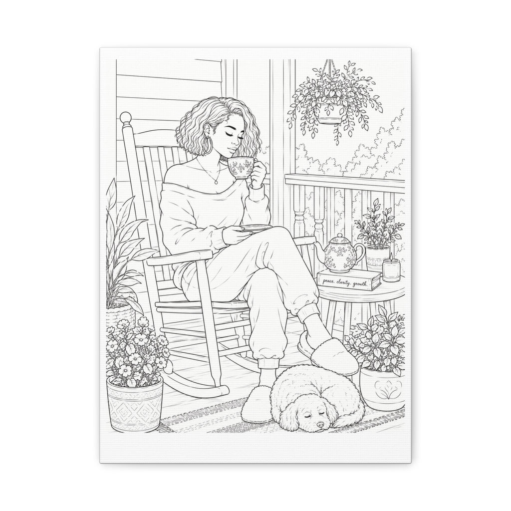 Morning on the Porch (Bob) | Paint & Sip Canvas