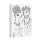 Crowned Together (Braid Bun/Fade) | Paint & Sip Canvas