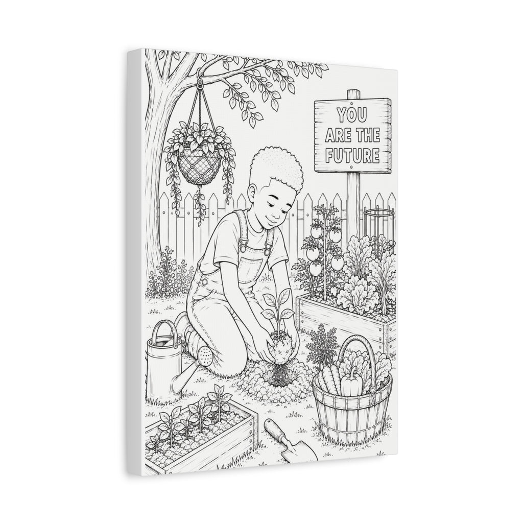 Growing Little Dreams (Boy, Taper) | Paint Canvas