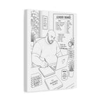 Blueprints & Big Dreams (Bald Plus) | Paint & Sip Canvas