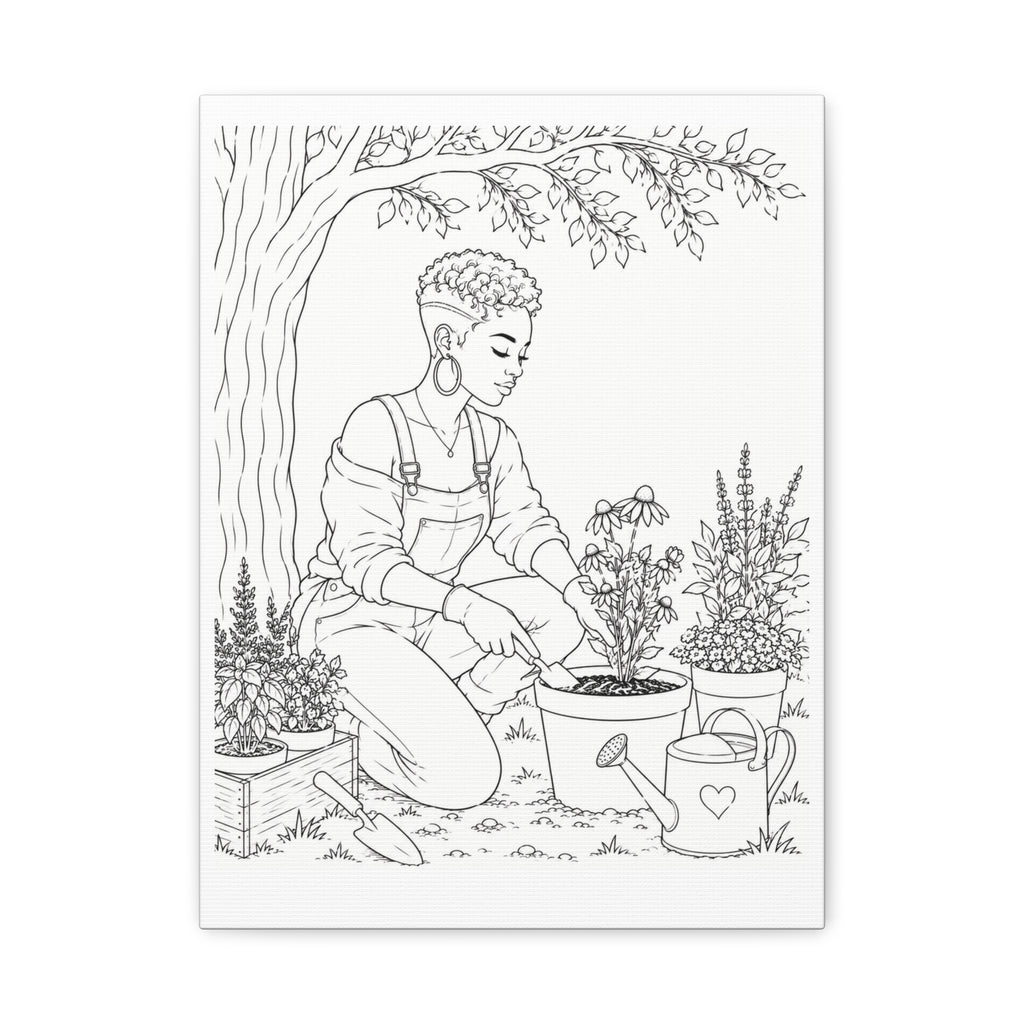 Peaceful Garden (Pixie) | Paint & Sip Canvas