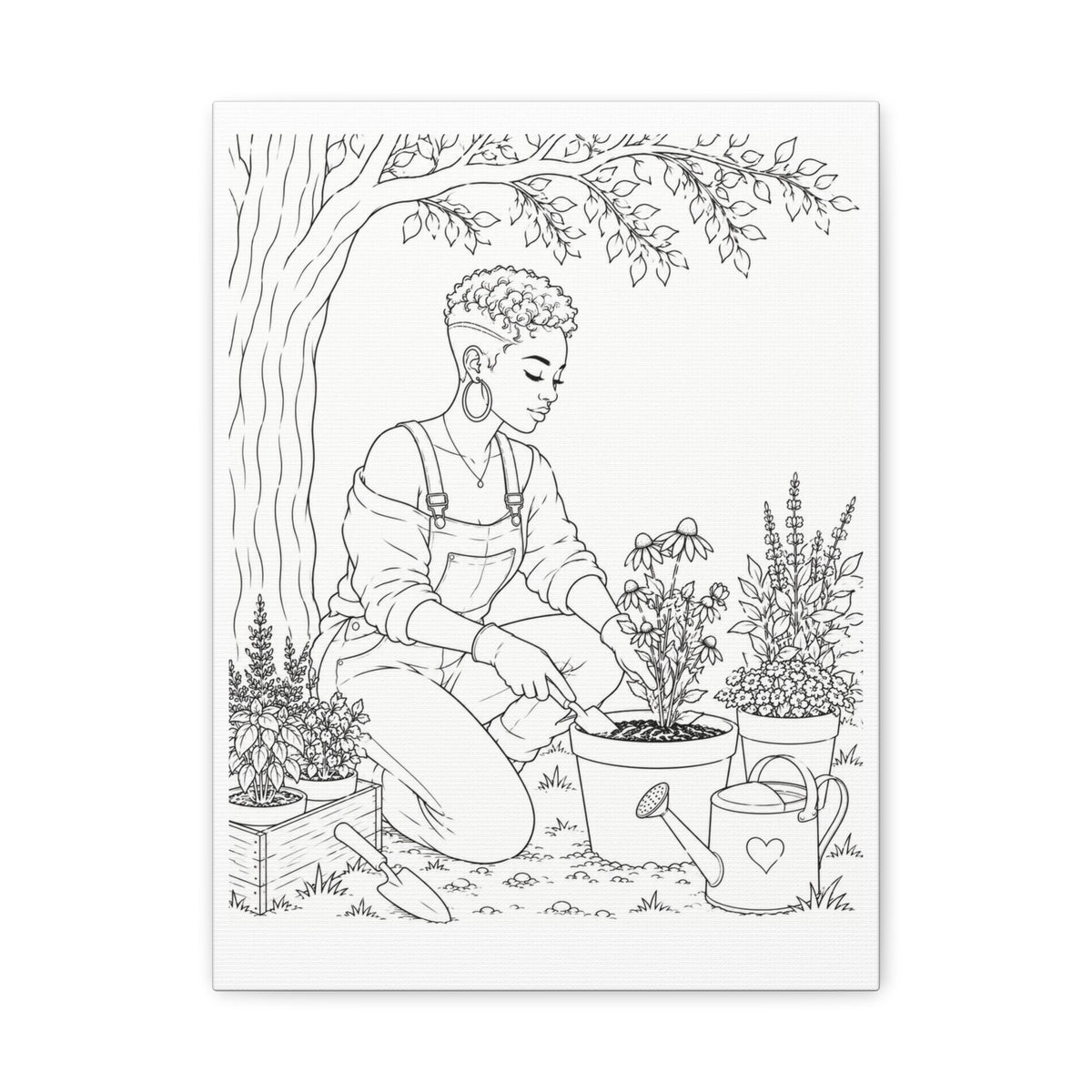 Peaceful Garden (Pixie) | Paint & Sip Canvas