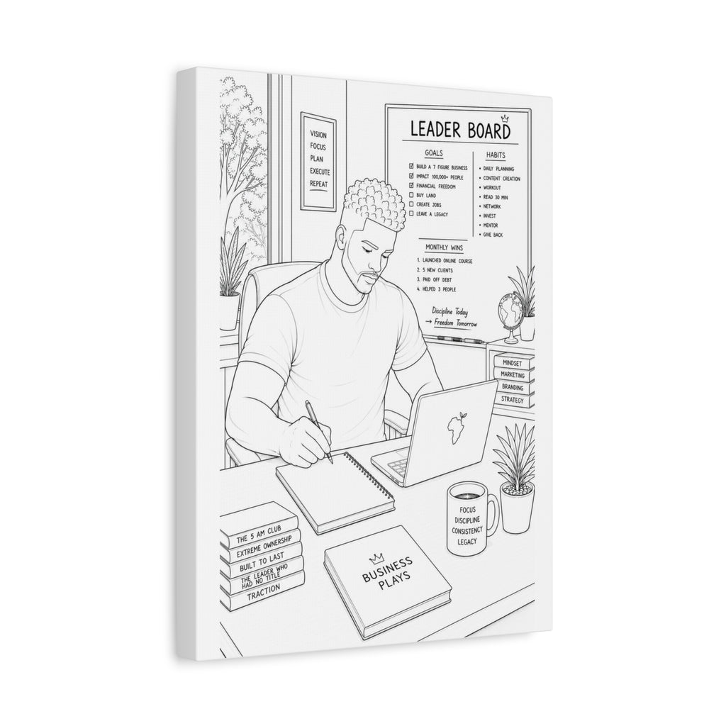 Blueprints & Big Dreams (Taper) | Paint & Sip Canvas