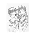 Crowned Together (Bun/Locs) | Paint & Sip Canvas