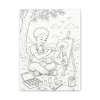 Little Sprout Artist (Boy, Afro)| Paint Canvas