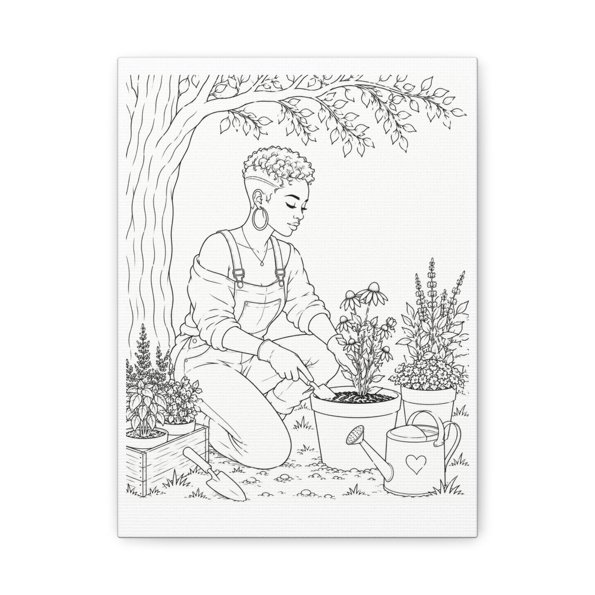 Peaceful Garden (Pixie) | Paint & Sip Canvas