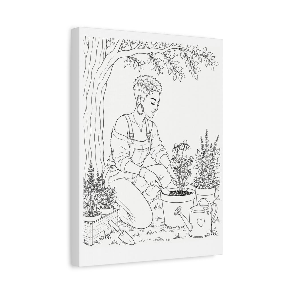 Peaceful Garden (Pixie) | Paint & Sip Canvas