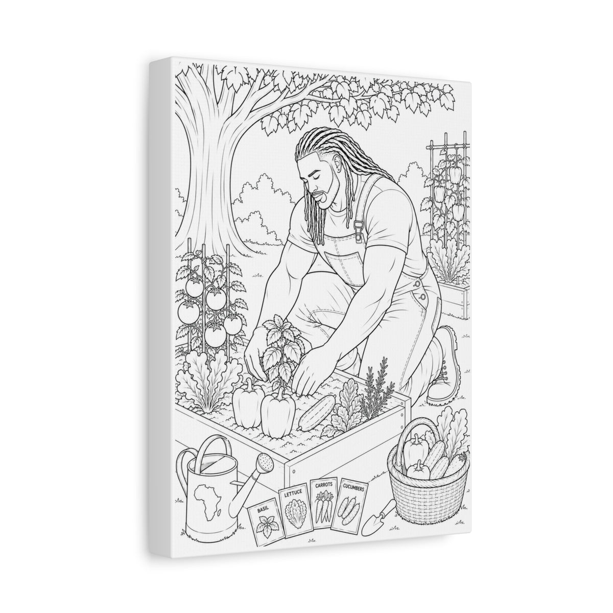 Growing Something Great (Locs) | Paint & Sip Canvas