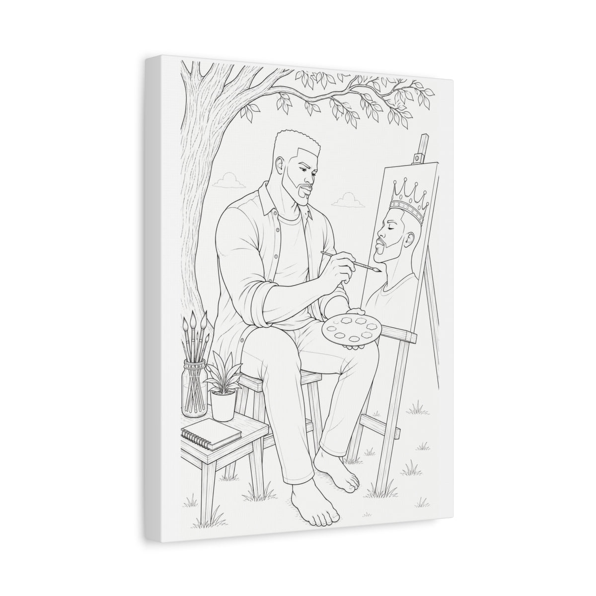 The Artist's Retreat (Box Taper) | Paint & Sip Canvas