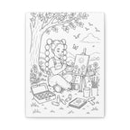 Little Sprout Artist (Girl, Space Puffs)| Paint Canvas