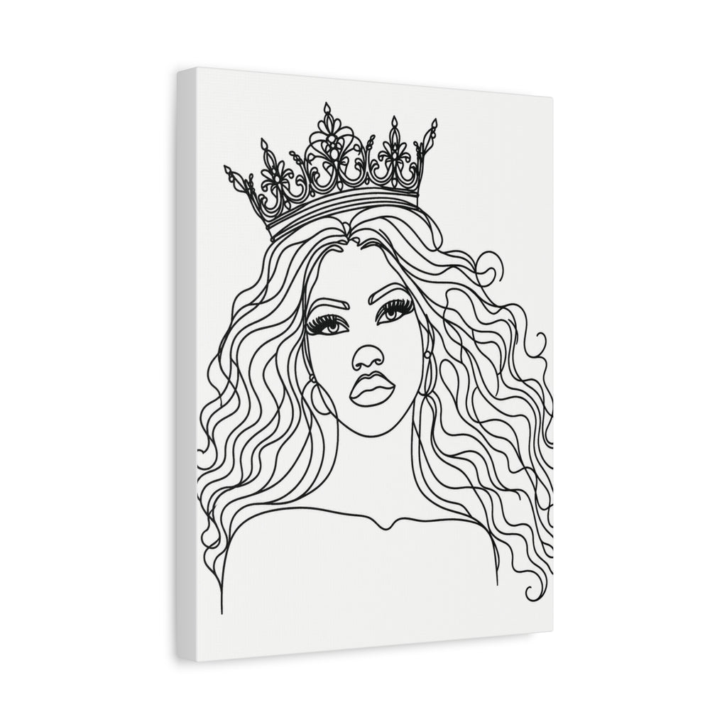 Crowned in Elegance | Paint & Sip Canvas