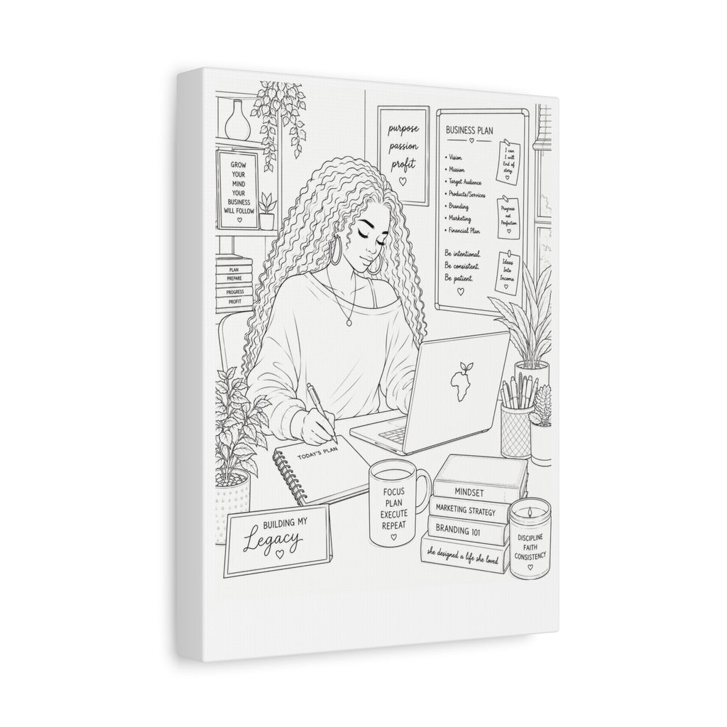 Building My Legacy (Side Part) | Paint & Sip Canvas