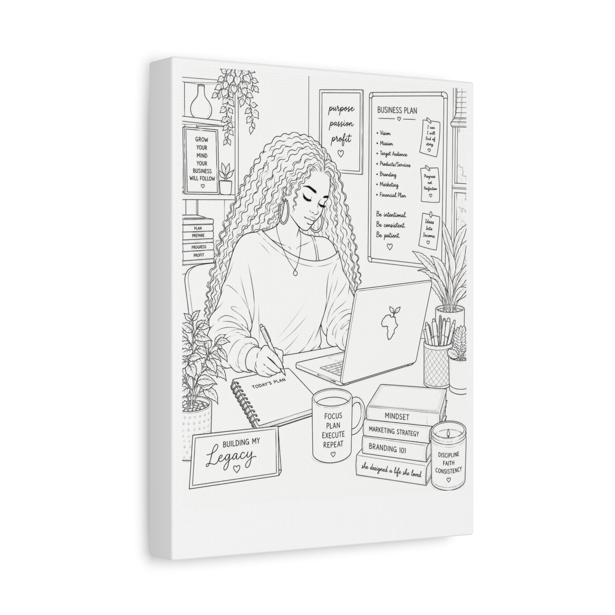 Building My Legacy (Side Part) | Paint & Sip Canvas