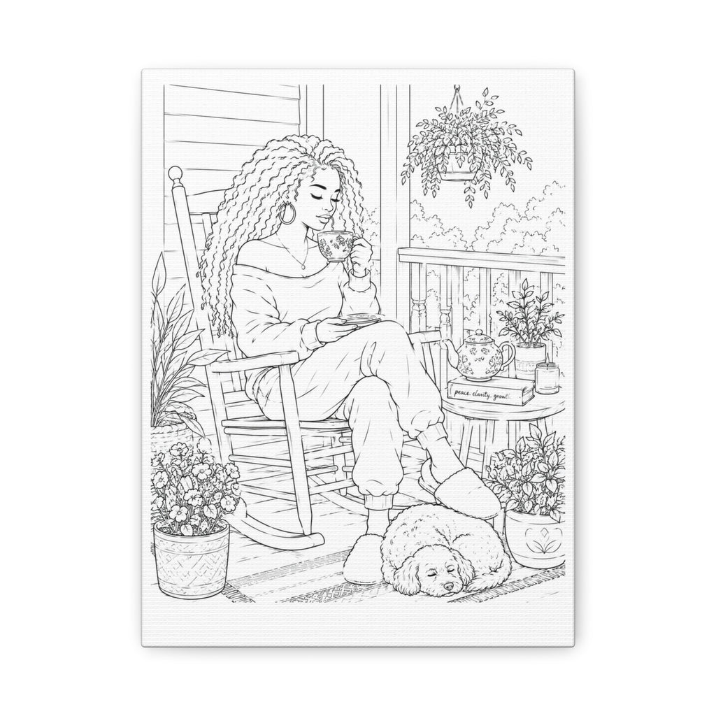 Morning on the Porch (Side Part) | Paint & Sip Canvas