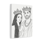 Crowned Together (Braids/Fade) | Paint & Sip Canvas