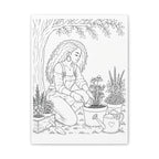 Peaceful Garden (Side Part) | Paint & Sip Canvas
