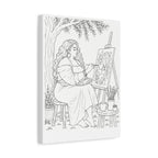 Artist Under the Tree (Side Part Plus) | Paint & Sip Canvas