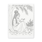 Lost in a Good Book (Locs) | Paint & Sip Canvas